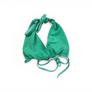 FRANKIE's BIKINIS Triangle Top Green Ribbed Size Large